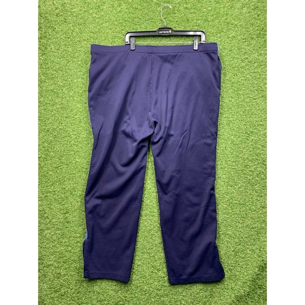 Polo Ralph Lauren Sweatpants Mens XL Blue Striped Ankle Zip Big Pony Track 90s